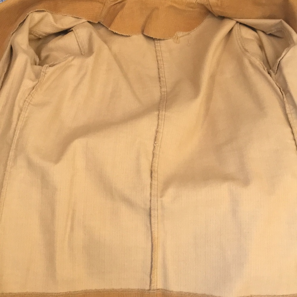 Womens Golden Corduroy Jacket 70s 80s Vintage - Picture 7 of 7